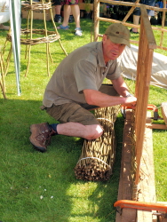 Making willow hurdles