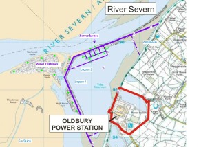 Oldbury tidal reservoir map